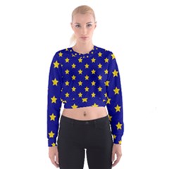 Star Pattern Cropped Sweatshirt by Nexatart