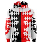 Face Mask Red Black Plaid Triangle Wave Chevron Men s Pullover Hoodie