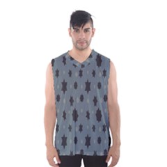 Star Space Black Grey Blue Sky Men s Basketball Tank Top by Mariart