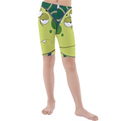 The Most Ugly Alien Ever Kids  Mid Length Swim Shorts by Catifornia