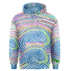 Prismatic Fingerprint Men s Pullover Hoodie by Nexatart