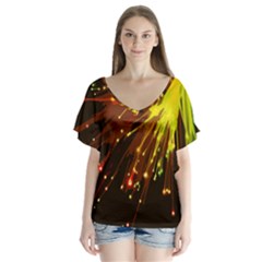 Big Bang Flutter Sleeve Top by ValentinaDesign