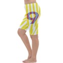 Number 9 Line Vertical Yellow Red Blue White Wae Chevron Cropped Leggings  View2