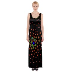 Molecular Chemistry Of Mathematical Physics Small Army Circle Maxi Thigh Split Dress by Mariart