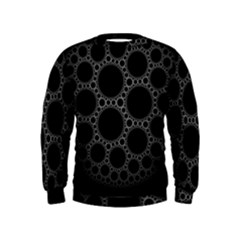 Plane Circle Round Black Hole Space Kids  Sweatshirt by Mariart