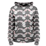 Tagged Bunny Illustrator Rabbit Animals Face Women s Pullover Hoodie