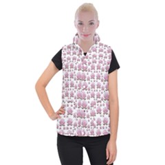 Lotus Women s Button Up Puffer Vest by ValentinaDesign