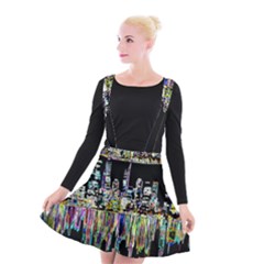 City Panorama Suspender Skater Skirt