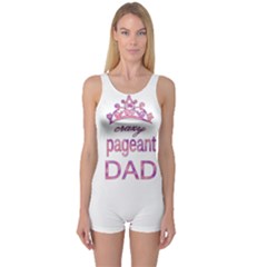 Crazy Pageant Dad One Piece Boyleg Swimsuit by Valentinaart