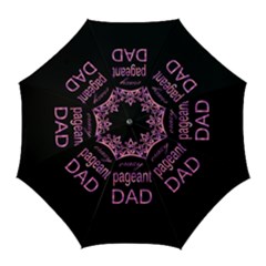 Crazy Pageant Dad Golf Umbrellas by Valentinaart