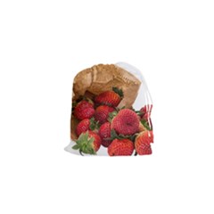 Strawberries Fruit Food Delicious Drawstring Pouches (xs)  by Nexatart