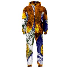 Design Yin Yang Balance Sun Earth Hooded Jumpsuit (men)  by Nexatart