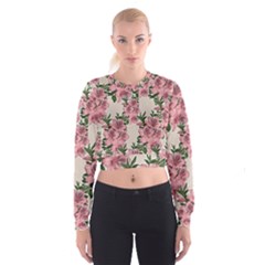 Orchid Cropped Sweatshirt by Valentinaart