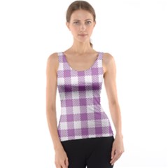 Plaid Pattern Tank Top by ValentinaDesign