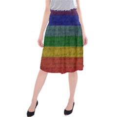 Vintage Flag - Pride Midi Beach Skirt by ValentinaDesign