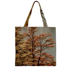 Landscape Scene Colored Trees At Glacier Lake  Patagonia Argentina Zipper Grocery Tote Bag by dflcprints