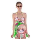 Happy Mother s Day Furry Girl Halter Swimsuit Dress View1