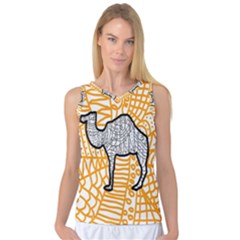 Animals Camel Animals Deserts Yellow Women s Basketball Tank Top by Mariart