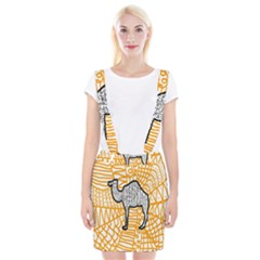 Animals Camel Animals Deserts Yellow Braces Suspender Skirt by Mariart