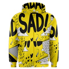 Have Meant  Tech Science Future Sad Yellow Street Men s Zipper Hoodie by Mariart