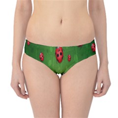 Ladybugs Red Leaf Green Polka Animals Insect Hipster Bikini Bottoms by Mariart