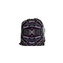 Dark Ethnic Sharp Bold Pattern Drawstring Pouches (xs)  by dflcprints