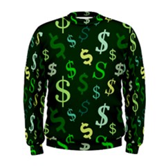 Money Us Dollar Green Men s Sweatshirt by Mariart