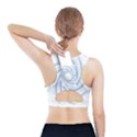 Spirograph Spiral Pattern Geometric Sports Bra With Pocket View2