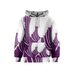 Waves Purple Wave Water Chevron Sea Beach Kids  Zipper Hoodie by Mariart