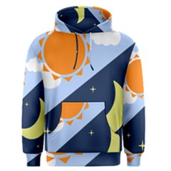 Day Night Moon Stars Cloud Stars Men s Pullover Hoodie by Mariart