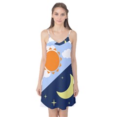 Day Night Moon Stars Cloud Stars Camis Nightgown by Mariart