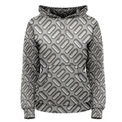 Capsul Another Grey Diamond Metal Texture Women s Pullover Hoodie by Mariart