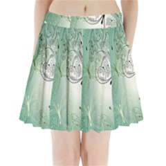 Glass Splashback Abstract Pattern Butterfly Pleated Mini Skirt by Mariart