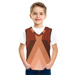 Volcano Lava Gender Magma Flags Line Brown Kids  Sportswear by Mariart