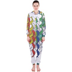 Rainbow Fish Hooded Jumpsuit (ladies)  by Mariart