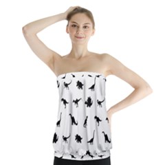 Dinosaurs Pattern Strapless Top