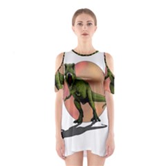 Dinosaurs T-rex Shoulder Cutout One Piece by Valentinaart