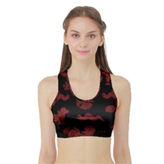 Aztecs Pattern Sports Bra With Border by Valentinaart