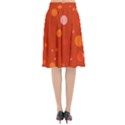 Decorative dots pattern Flared Midi Skirt View2