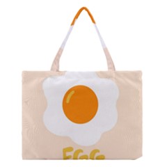 Egg Eating Chicken Omelette Food Medium Tote Bag by Nexatart