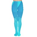 Abstract Blue Wallpaper Wave Women s Tights View1