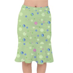 Decorative Dots Pattern Mermaid Skirt