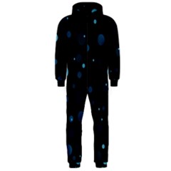 Decorative Dots Pattern Hooded Jumpsuit (men)  by ValentinaDesign