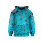 Decorative dots pattern Kids  Zipper Hoodie