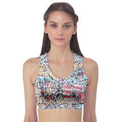 Colorful Paint      Women s Sports Bra by LalyLauraFLM