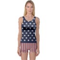 Distressed Flag One Piece Boyleg Swimsuit View1