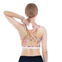 Pretty Painted Pattern Pastel Sports Bra With Pocket View2