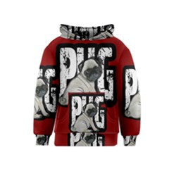 Pug Kids  Pullover Hoodie by Valentinaart