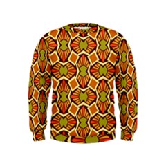 Geometry Shape Retro Trendy Symbol Kids  Sweatshirt by Nexatart