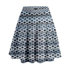 Texture Pattern Metal High Waist Skirt by Nexatart